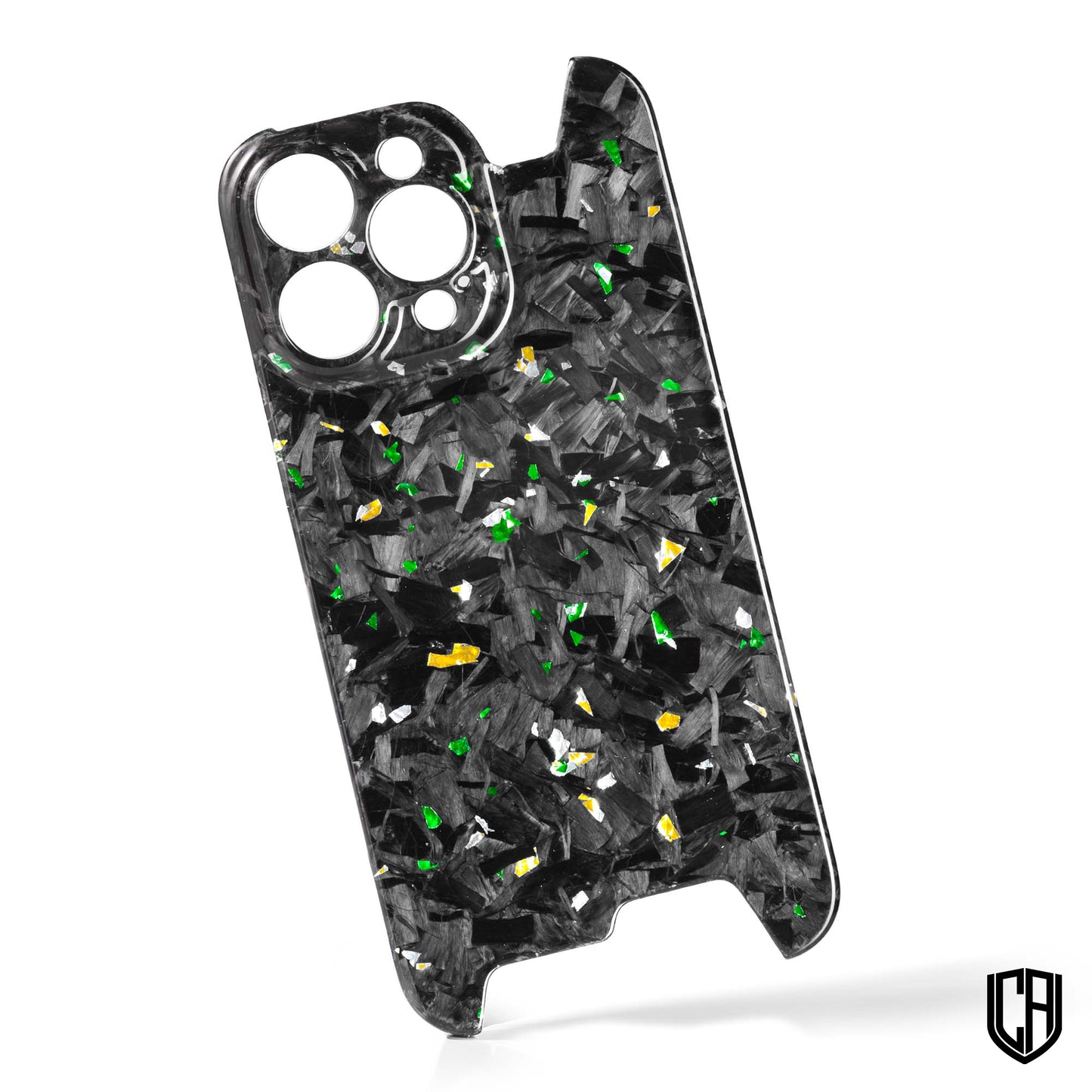 IPHONE - FORGED CARBON SKELETAL SERIES (GREEN & GOLD)