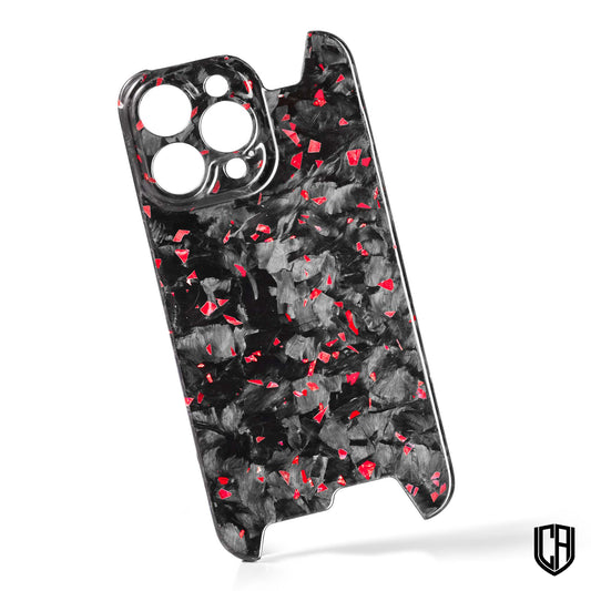 IPHONE - FORGED CARBON SKELETAL SERIES (RED)