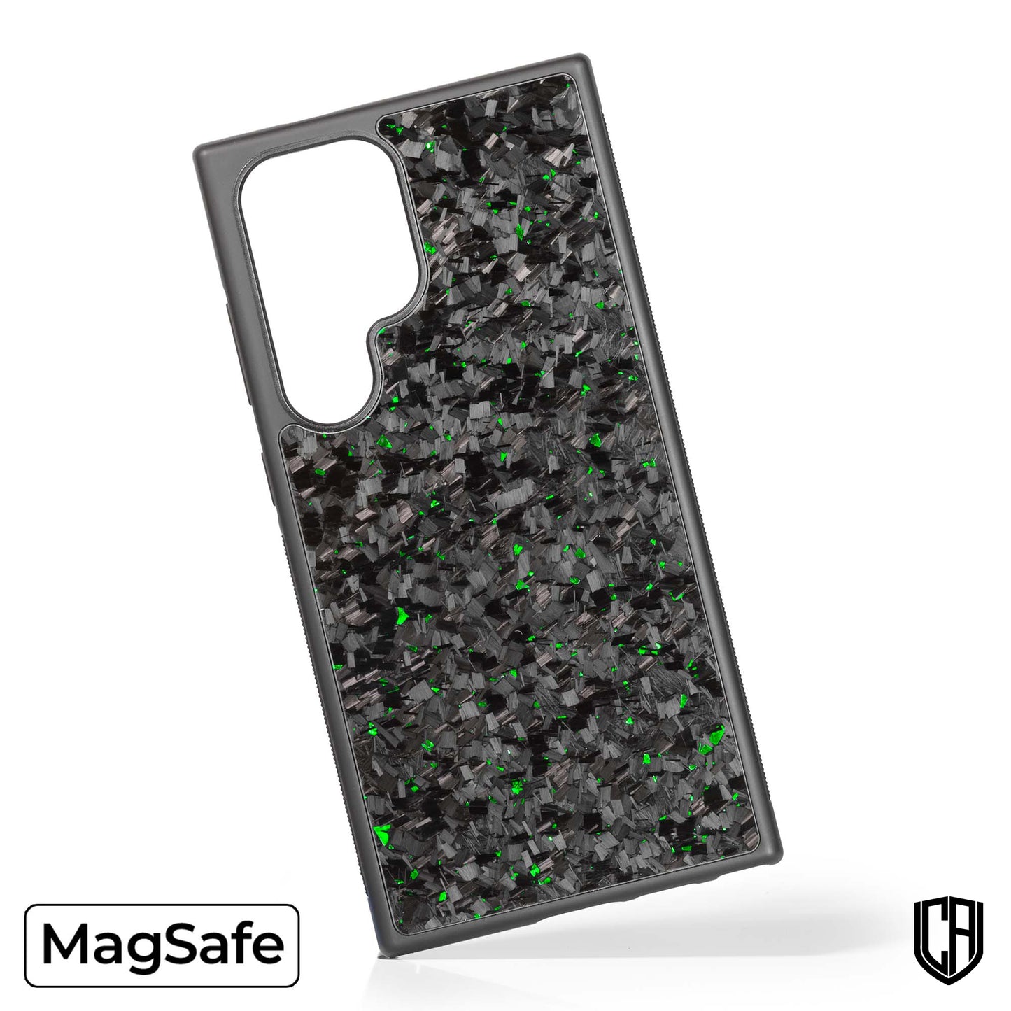 SAMSUNG S MODELS - FORGED CARBON SERIES WITH MAGSAFE (GREEN)